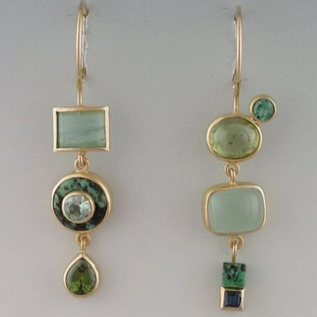 Emeralda™ | Women’s Vintage Green Dangle Earrings
