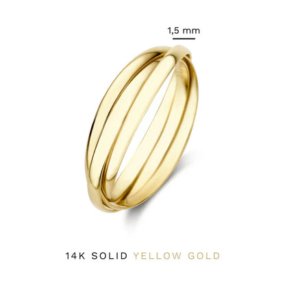 Lena™ | Gold Trielle Ring