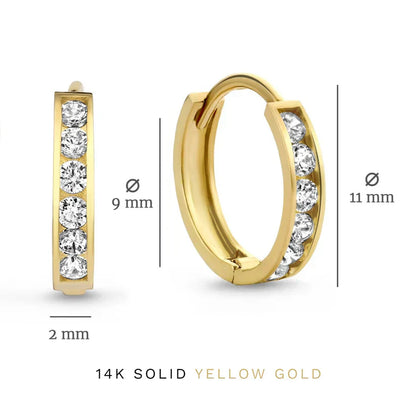 Brillane™ | Gold Stone Earrings Set